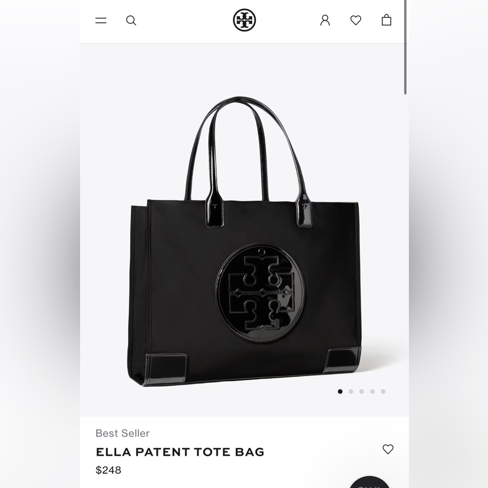 Tory Buch black tote bag